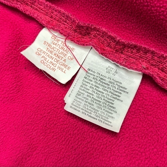 BENCH Heathered Fuchsia Pink Fleece Lined Thick Full Zip-up Active Jacket Coat - Picture 14 of 16